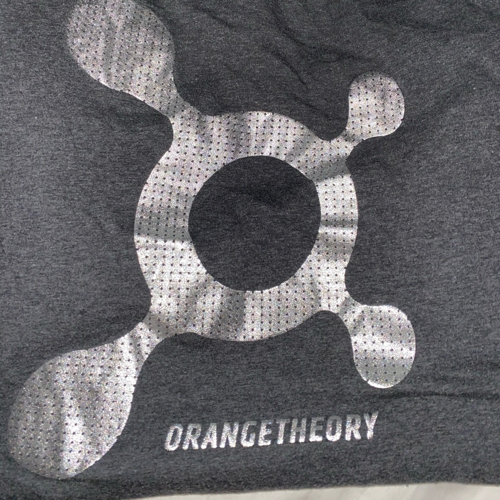 Orange Theory foil splat long sleeve shirt